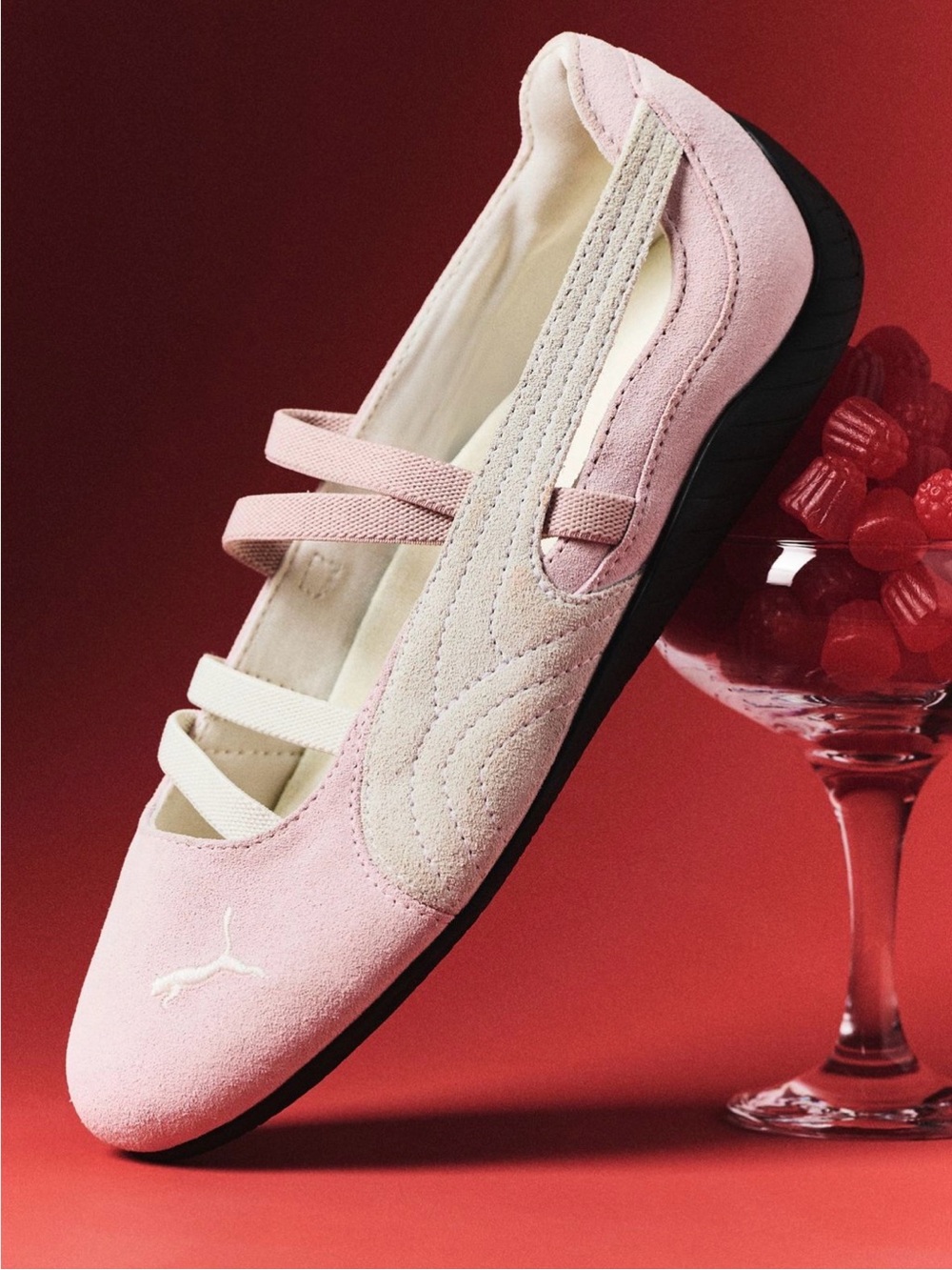 NWT Puma Speedcat Ballet flats light pink